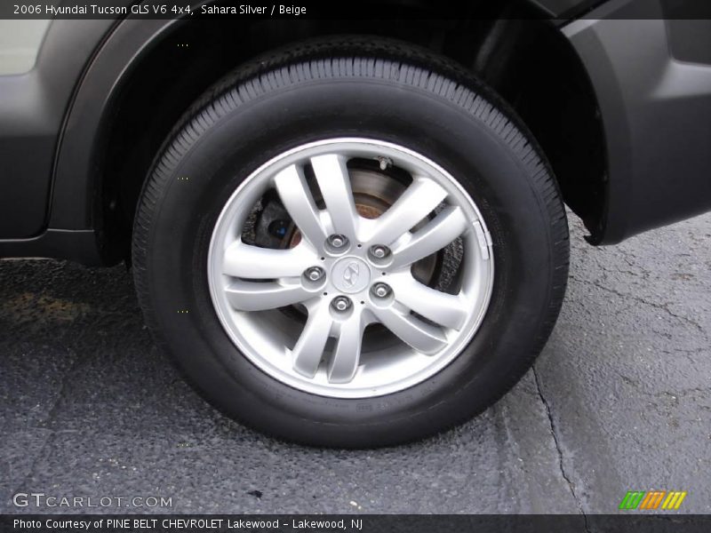 Sahara Silver / Beige 2006 Hyundai Tucson GLS V6 4x4