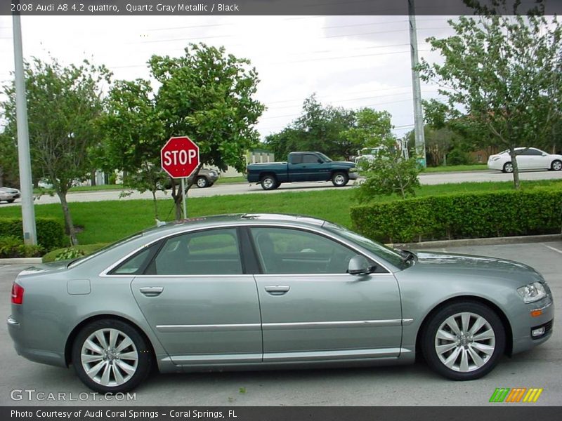 Quartz Gray Metallic / Black 2008 Audi A8 4.2 quattro