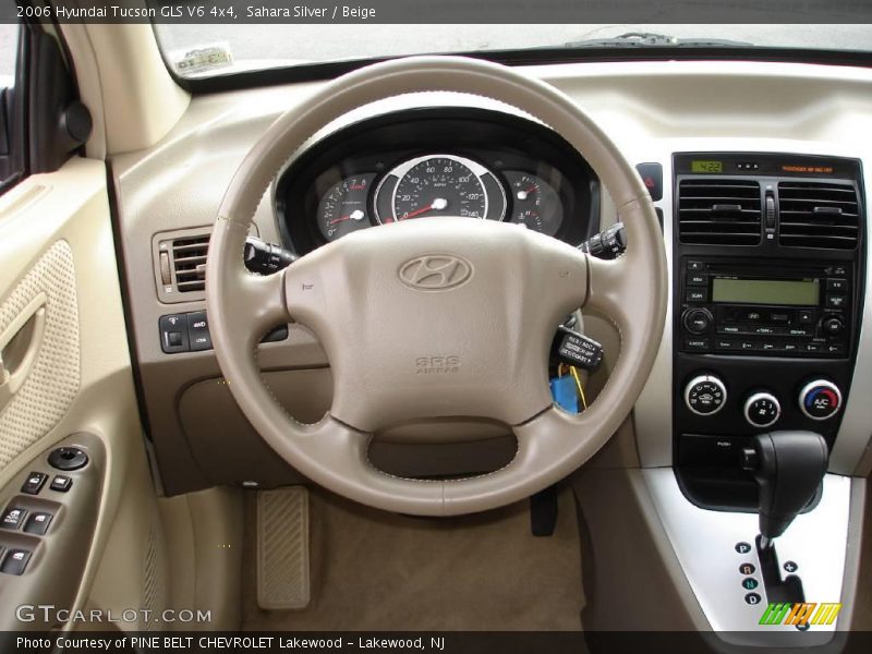 Sahara Silver / Beige 2006 Hyundai Tucson GLS V6 4x4