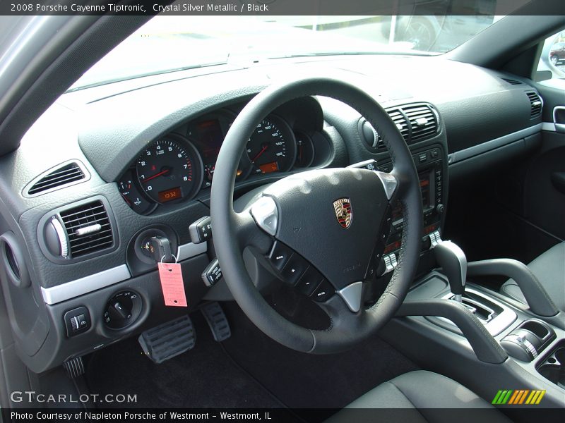 Crystal Silver Metallic / Black 2008 Porsche Cayenne Tiptronic