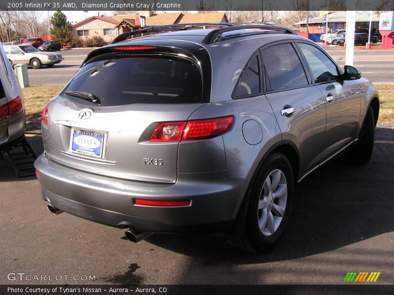 Diamond Graphite Gray / Graphite 2005 Infiniti FX 35 AWD