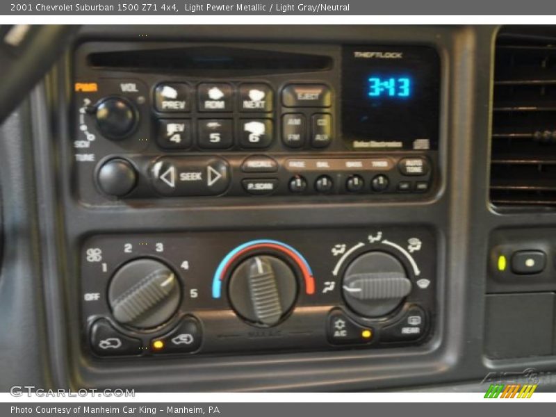 Light Pewter Metallic / Light Gray/Neutral 2001 Chevrolet Suburban 1500 Z71 4x4