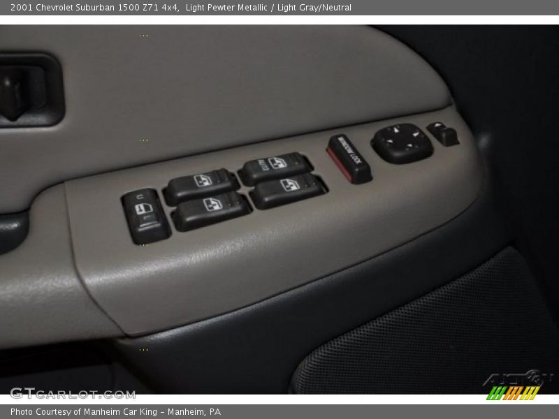 Light Pewter Metallic / Light Gray/Neutral 2001 Chevrolet Suburban 1500 Z71 4x4
