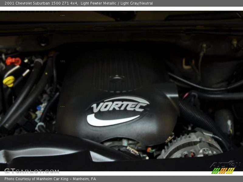 Light Pewter Metallic / Light Gray/Neutral 2001 Chevrolet Suburban 1500 Z71 4x4