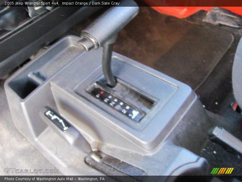 Impact Orange / Dark Slate Gray 2005 Jeep Wrangler Sport 4x4