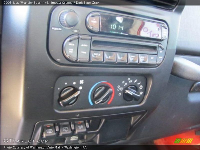 Impact Orange / Dark Slate Gray 2005 Jeep Wrangler Sport 4x4