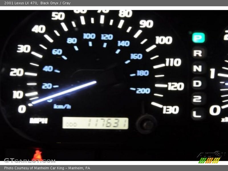 Black Onyx / Gray 2001 Lexus LX 470