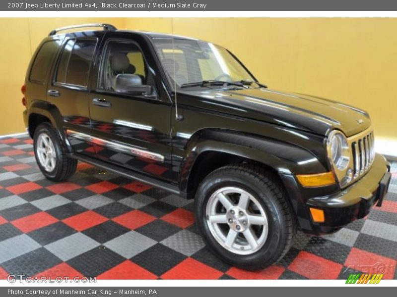 Black Clearcoat / Medium Slate Gray 2007 Jeep Liberty Limited 4x4