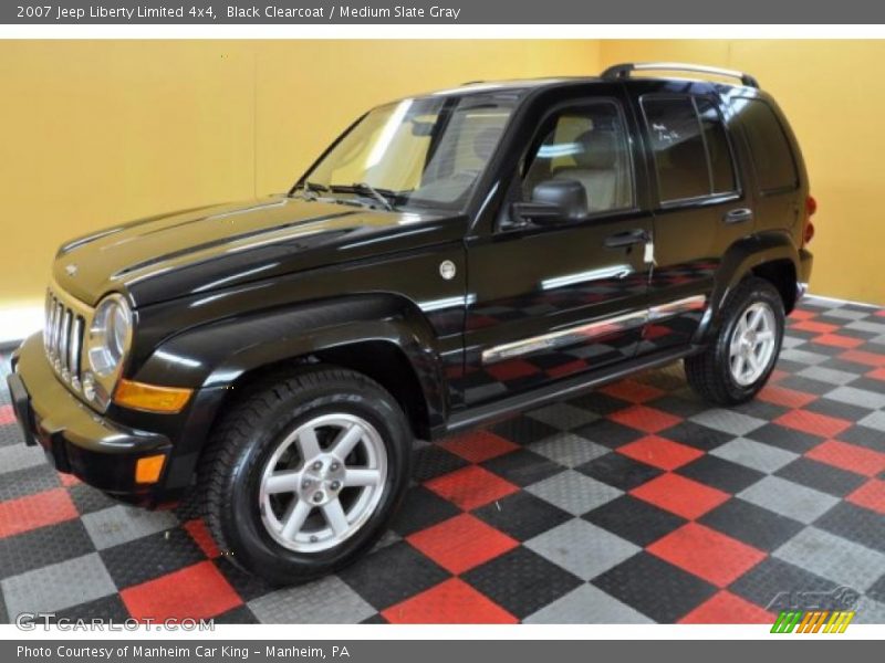 Black Clearcoat / Medium Slate Gray 2007 Jeep Liberty Limited 4x4