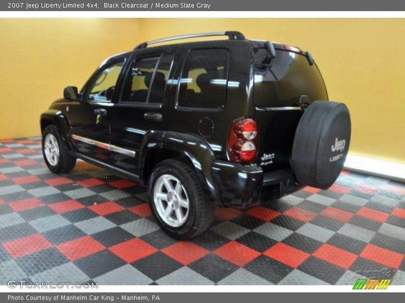 Black Clearcoat / Medium Slate Gray 2007 Jeep Liberty Limited 4x4