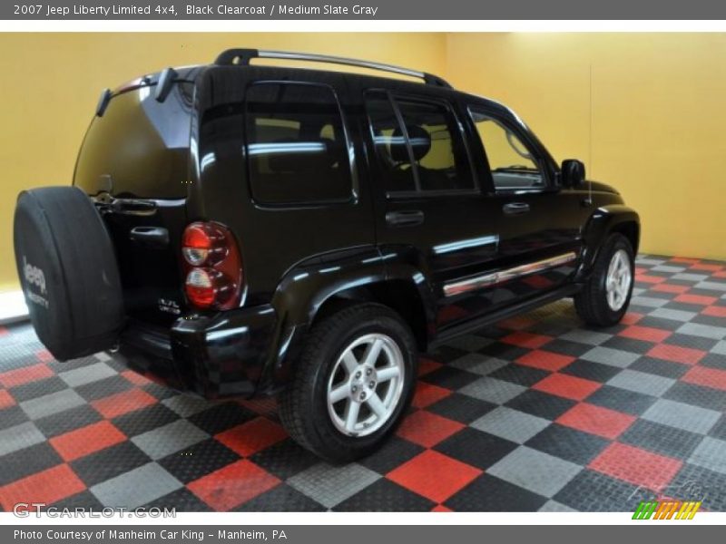 Black Clearcoat / Medium Slate Gray 2007 Jeep Liberty Limited 4x4