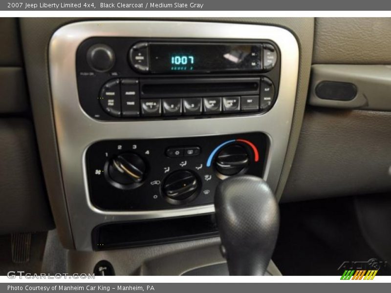 Black Clearcoat / Medium Slate Gray 2007 Jeep Liberty Limited 4x4