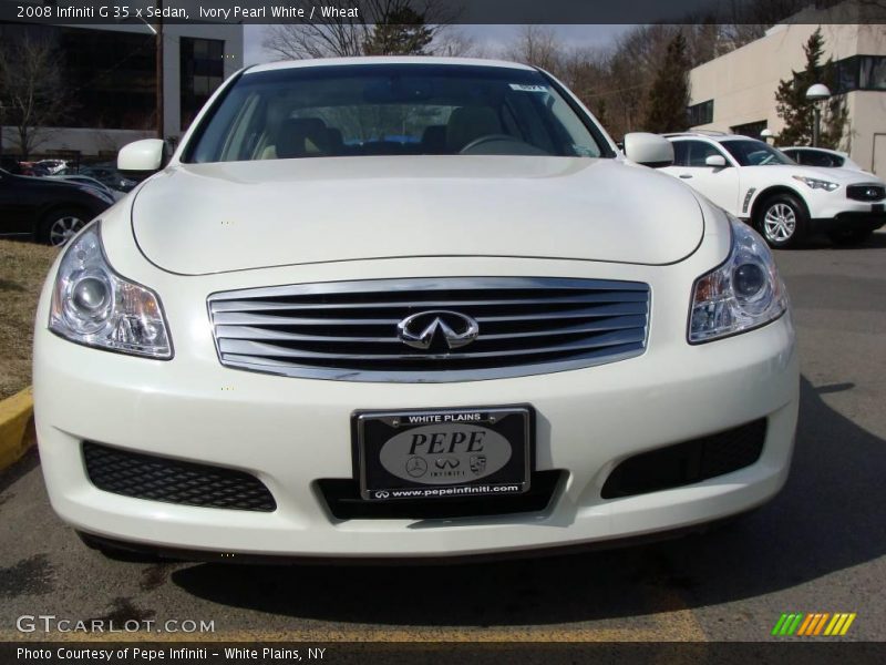 Ivory Pearl White / Wheat 2008 Infiniti G 35 x Sedan