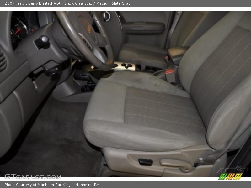 Black Clearcoat / Medium Slate Gray 2007 Jeep Liberty Limited 4x4