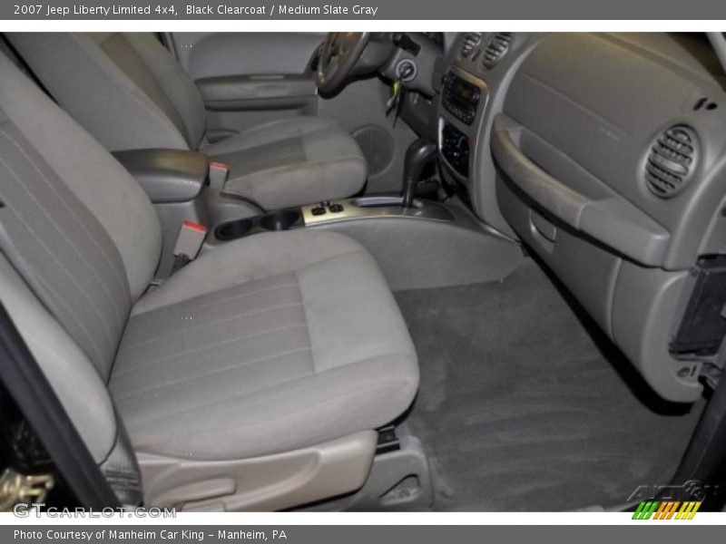 Black Clearcoat / Medium Slate Gray 2007 Jeep Liberty Limited 4x4