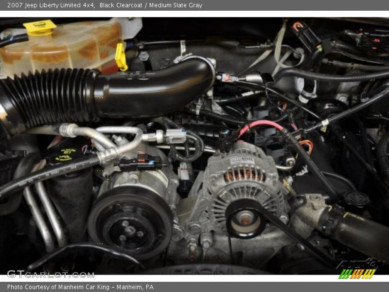 Black Clearcoat / Medium Slate Gray 2007 Jeep Liberty Limited 4x4