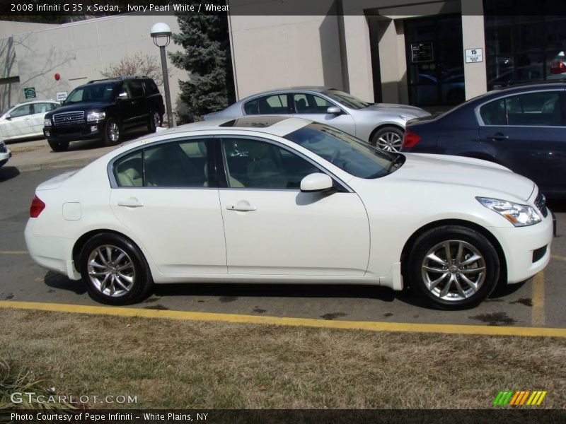 Ivory Pearl White / Wheat 2008 Infiniti G 35 x Sedan