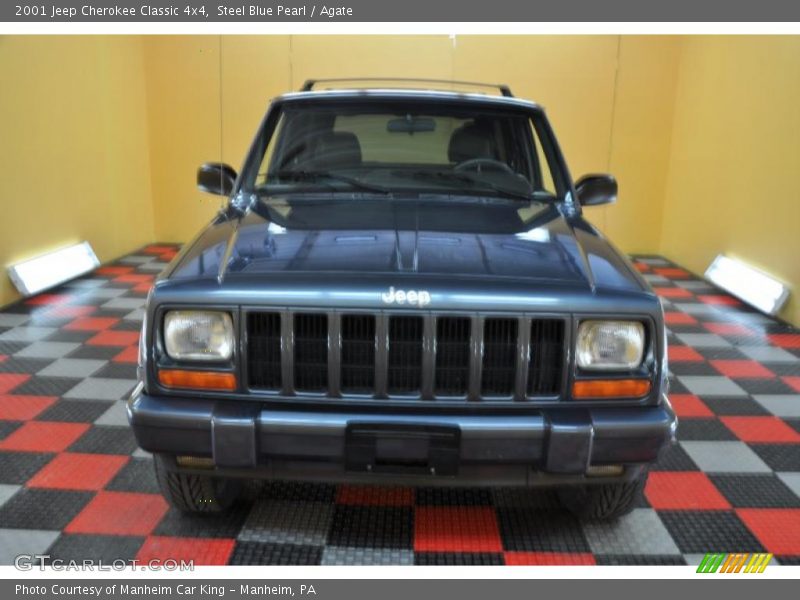 Steel Blue Pearl / Agate 2001 Jeep Cherokee Classic 4x4