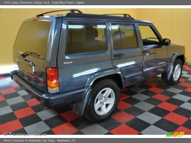 Steel Blue Pearl / Agate 2001 Jeep Cherokee Classic 4x4