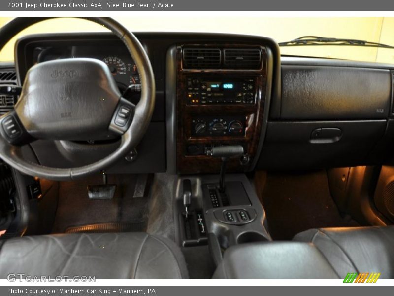 Steel Blue Pearl / Agate 2001 Jeep Cherokee Classic 4x4
