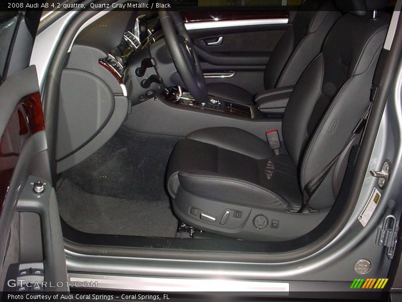 Quartz Gray Metallic / Black 2008 Audi A8 4.2 quattro