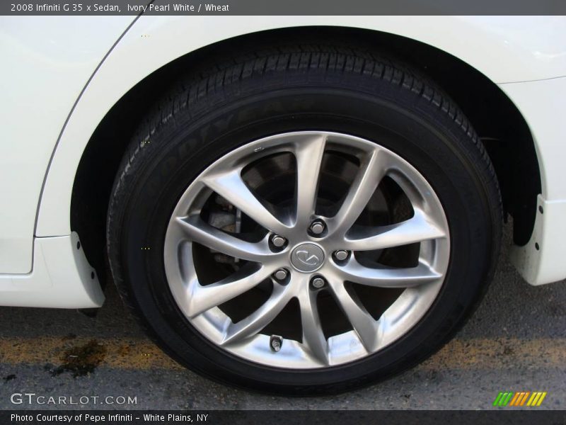 Ivory Pearl White / Wheat 2008 Infiniti G 35 x Sedan