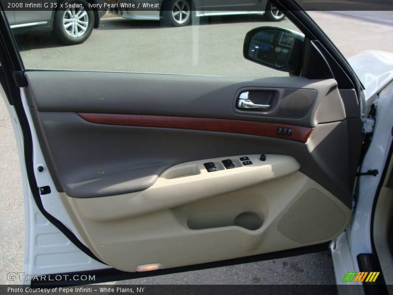 Ivory Pearl White / Wheat 2008 Infiniti G 35 x Sedan