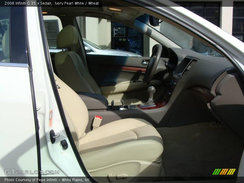 Ivory Pearl White / Wheat 2008 Infiniti G 35 x Sedan
