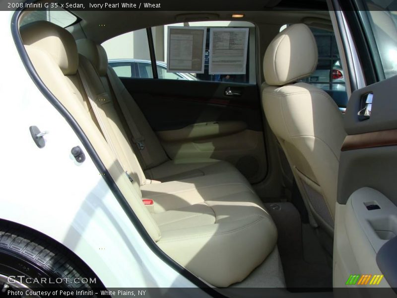 Ivory Pearl White / Wheat 2008 Infiniti G 35 x Sedan