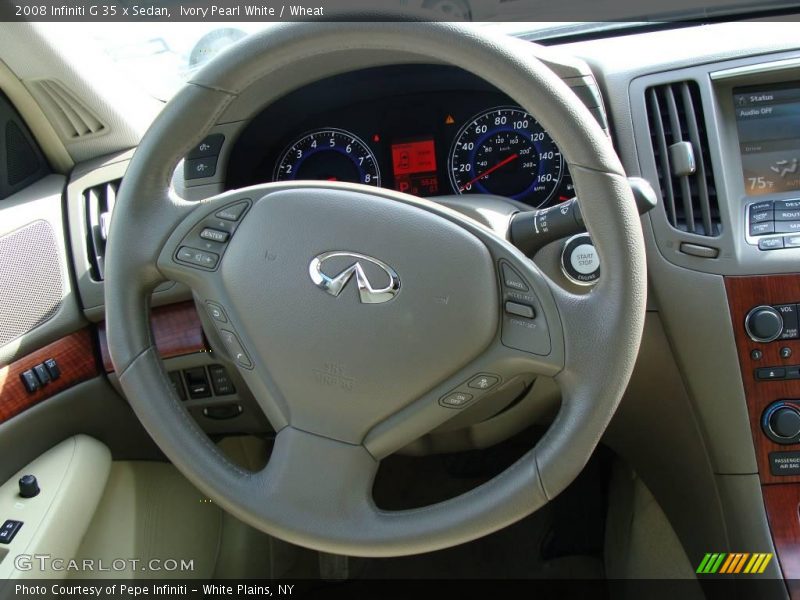 Ivory Pearl White / Wheat 2008 Infiniti G 35 x Sedan