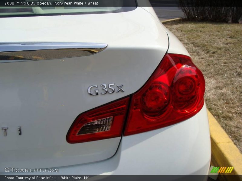 Ivory Pearl White / Wheat 2008 Infiniti G 35 x Sedan