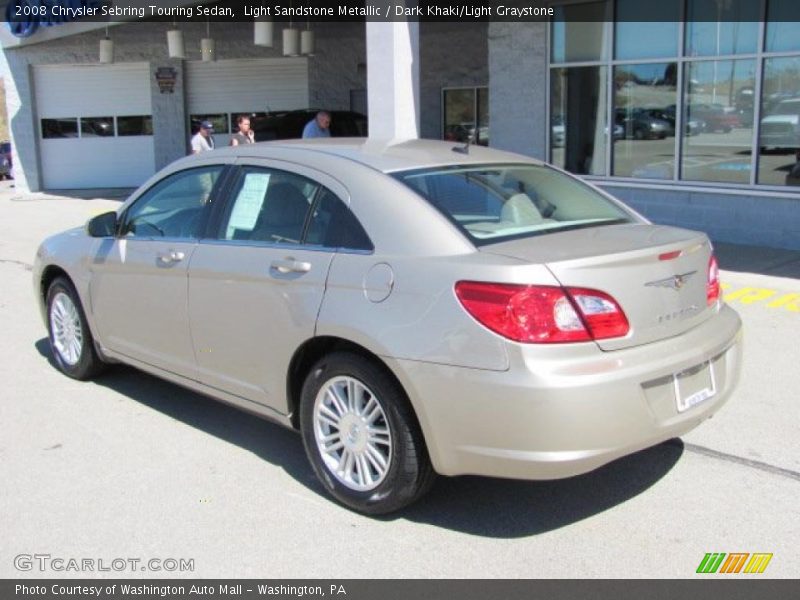 Light Sandstone Metallic / Dark Khaki/Light Graystone 2008 Chrysler Sebring Touring Sedan