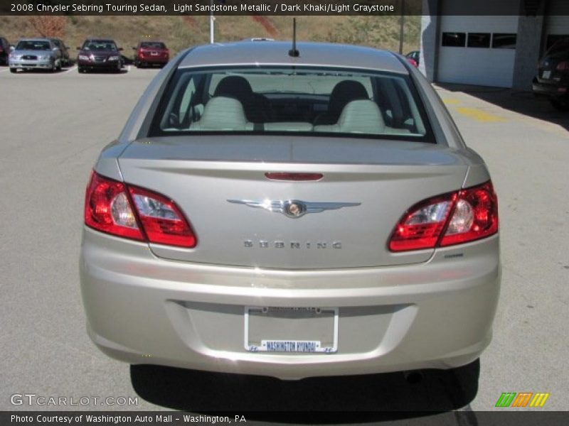 Light Sandstone Metallic / Dark Khaki/Light Graystone 2008 Chrysler Sebring Touring Sedan