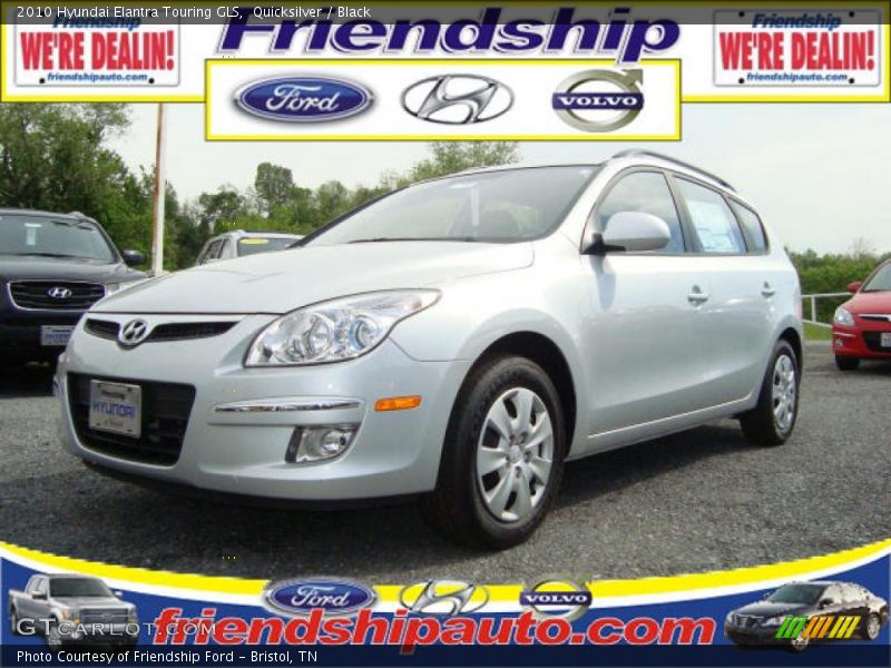 Quicksilver / Black 2010 Hyundai Elantra Touring GLS