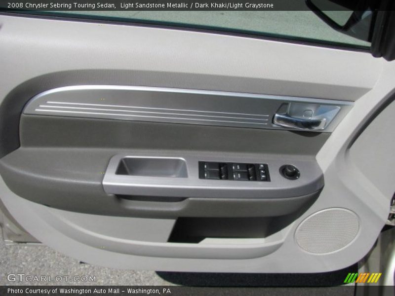 Light Sandstone Metallic / Dark Khaki/Light Graystone 2008 Chrysler Sebring Touring Sedan