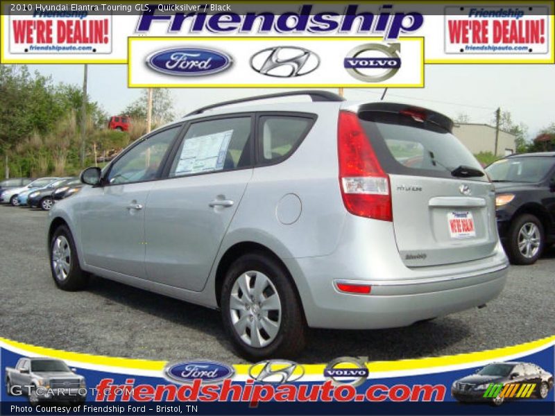 Quicksilver / Black 2010 Hyundai Elantra Touring GLS