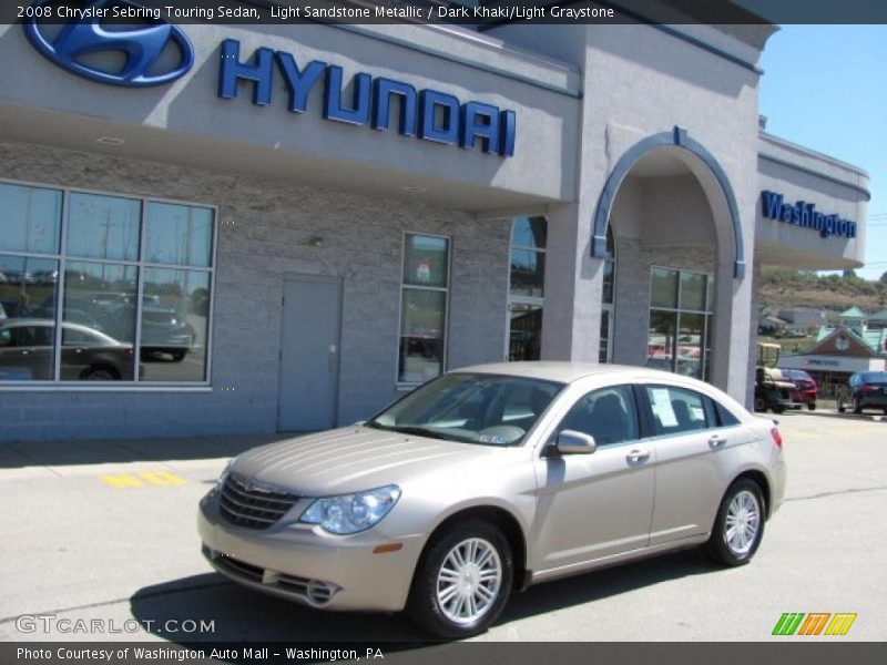 Light Sandstone Metallic / Dark Khaki/Light Graystone 2008 Chrysler Sebring Touring Sedan