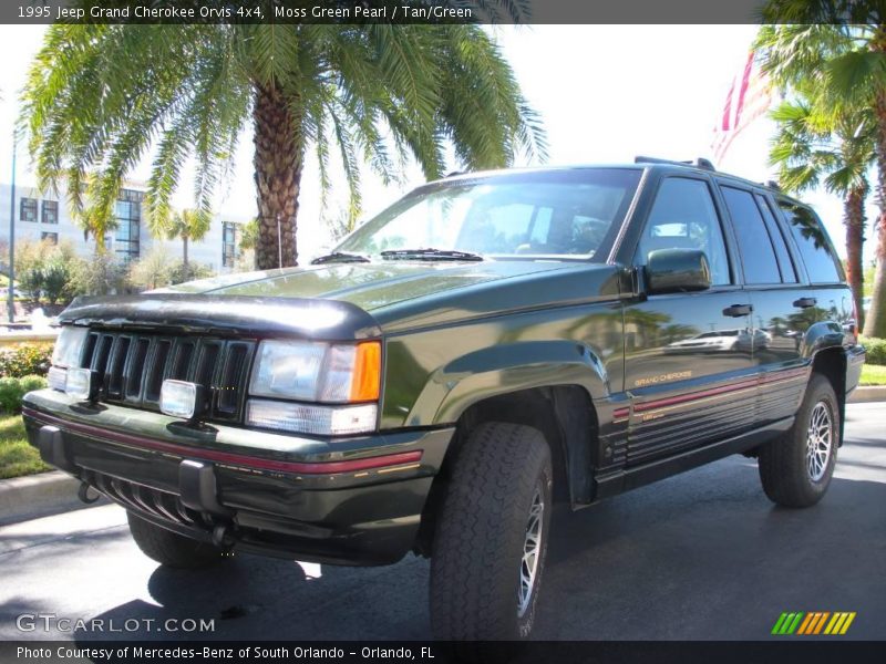 Moss Green Pearl / Tan/Green 1995 Jeep Grand Cherokee Orvis 4x4