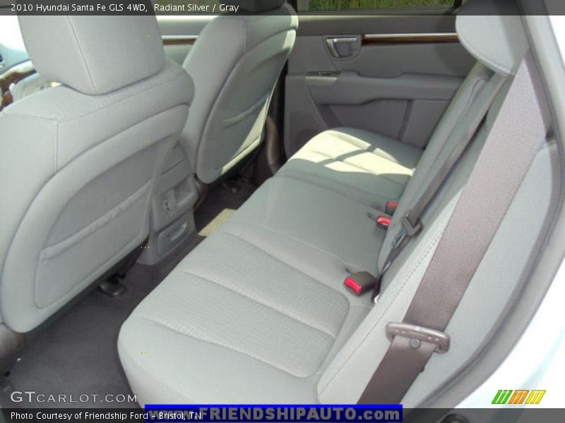 Radiant Silver / Gray 2010 Hyundai Santa Fe GLS 4WD