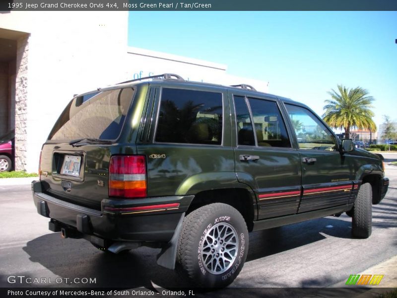 Moss Green Pearl / Tan/Green 1995 Jeep Grand Cherokee Orvis 4x4