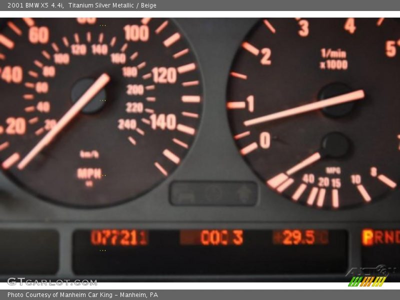 Titanium Silver Metallic / Beige 2001 BMW X5 4.4i