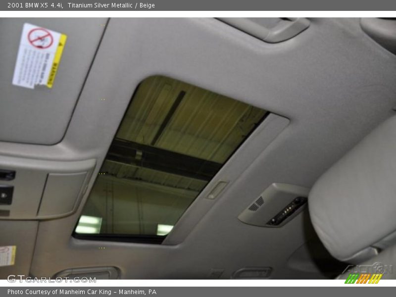 Titanium Silver Metallic / Beige 2001 BMW X5 4.4i
