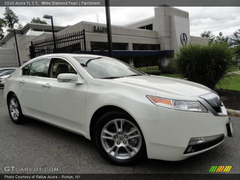 White Diamond Pearl / Parchment 2010 Acura TL 3.5