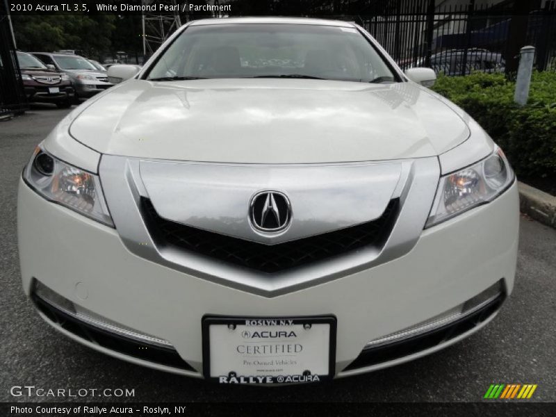 White Diamond Pearl / Parchment 2010 Acura TL 3.5