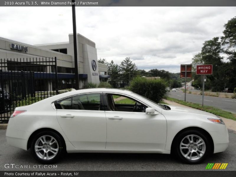 White Diamond Pearl / Parchment 2010 Acura TL 3.5
