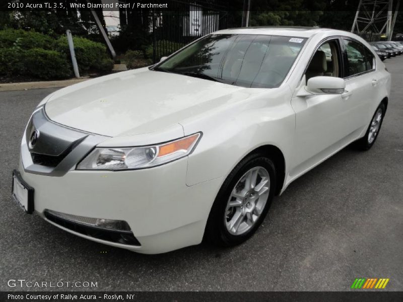 White Diamond Pearl / Parchment 2010 Acura TL 3.5