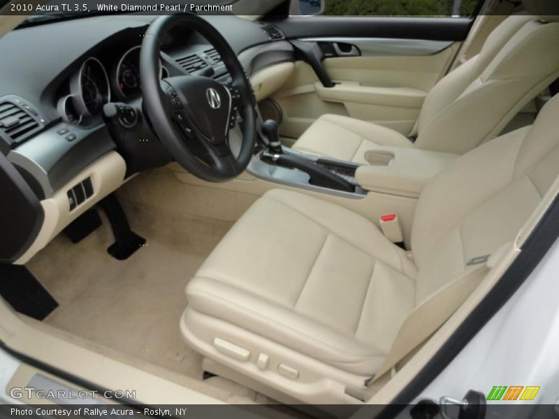 White Diamond Pearl / Parchment 2010 Acura TL 3.5