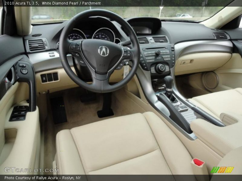 White Diamond Pearl / Parchment 2010 Acura TL 3.5