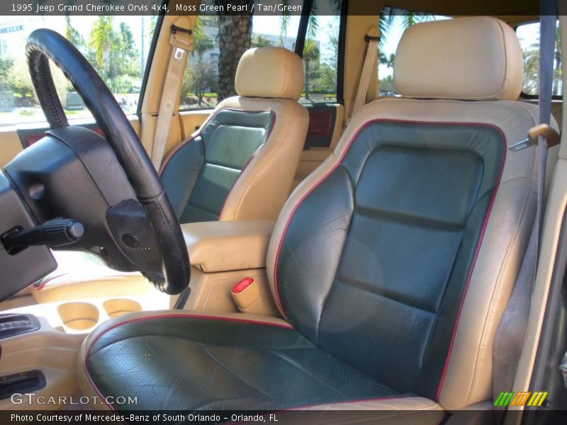 Moss Green Pearl / Tan/Green 1995 Jeep Grand Cherokee Orvis 4x4