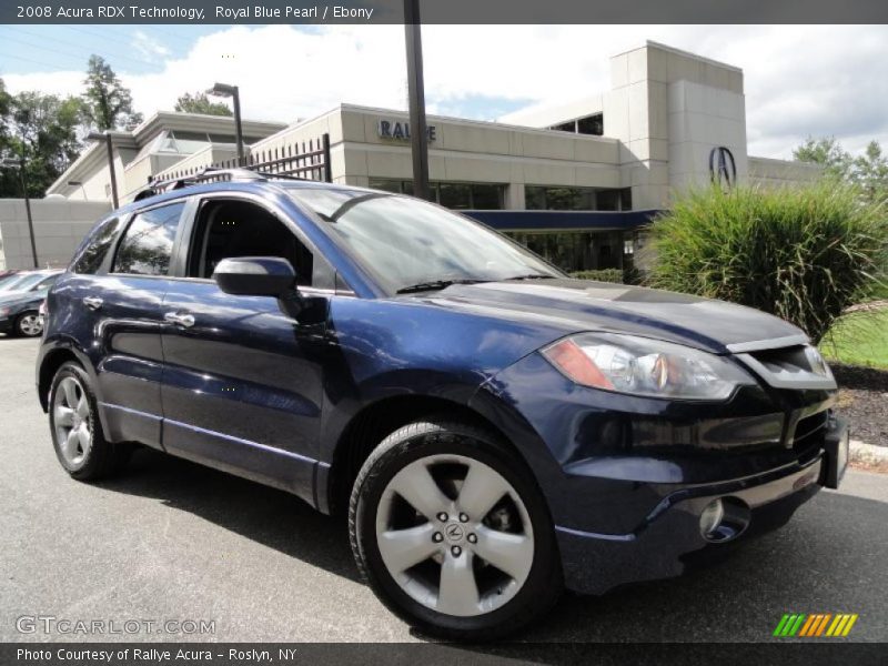 Royal Blue Pearl / Ebony 2008 Acura RDX Technology